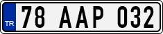 License plate of Turkey, Regular plates