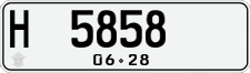License plate of Indonesia, Regular plates