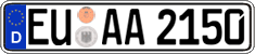 German license plate, Regular plates