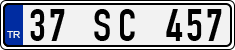 License plate of Turkey, Regular plates