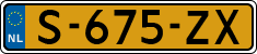 License plate of the Netherlands, Cars