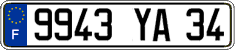 French license plate, FNI
