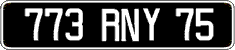 French license plate, FNI