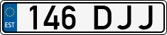 License plate of Estonia, Regular car plates