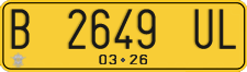 License plate of Indonesia, Commercial vehicles