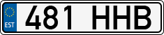 License plate of Estonia, Regular car plates