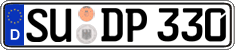 German license plate, Regular plates