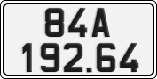 License plate of Vietnam, Cars