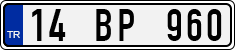 License plate of Turkey, Regular plates