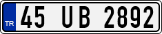 License plate of Turkey, Regular plates