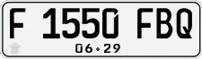License plate of Indonesia, Regular plates