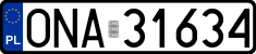 License plates of Poland, Regular car plates