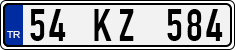 License plate of Turkey, Regular plates