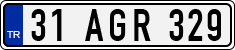 License plate of Turkey, Regular plates