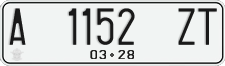 License plate of Indonesia, Regular plates