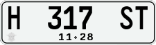 License plate of Indonesia, Regular plates