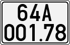 License plate of Vietnam, Cars