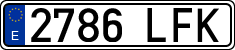 License plates of Spain, Ordinary (2000)