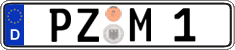 German license plate, Regular plates