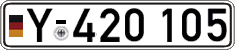 German license plate, Military