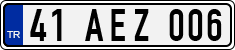 License plate of Turkey, Regular plates