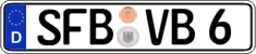 German license plate, Regular plates