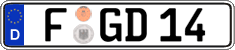 German license plate, Regular plates