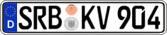 German license plate, Regular plates