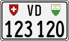 License plate of Switzerland, Cars