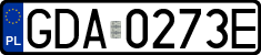 License plates of Poland, Regular car plates