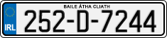 License plate of Ireland, Regular plates