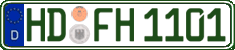 German license plate, Regular plates