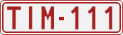 License plate of Belgium, 1951 year system