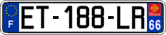 French license plate, SIV (ordinary)