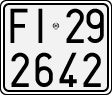 License plate of Italy, Motorcycles (1927 year series)