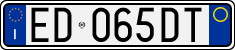 License plate of Italy, Cars (1994 year series)