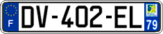 French license plate, SIV (ordinary)
