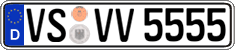 German license plate, Regular plates