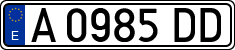 License plates of Spain, 1971 year series