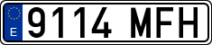 License plates of Spain, Ordinary (2000)