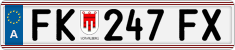 License plate of Austria, Regular plates