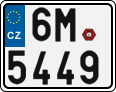 License plate of the Czech Republic, Motorcycles (2001)