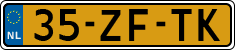 License plate of the Netherlands, Cars