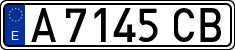 License plates of Spain, 1971 year series