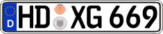 German license plate, Regular plates