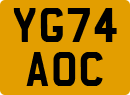 License plate of the United Kingdom, 2001 year system
