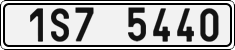 License plate of the Czech Republic, Cars (2001)