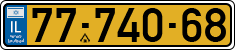 License plate of Israel, Regular plates