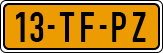 License plate of the Netherlands, Cars
