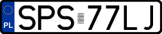 License plates of Poland, Regular car plates